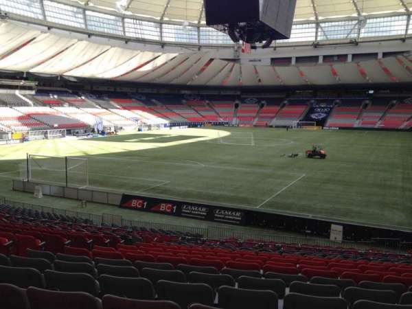 BC Place, section: 252, row: U, seat: 8