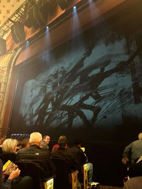 Bernard B. Jacobs Theatre, section: Orchestra R, row: F, seat: 2