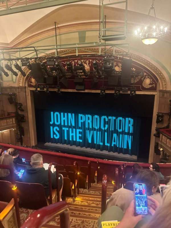 Booth Theatre, section: Mezzanine R, row: G, seat: 2