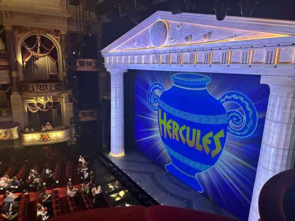 Theatre Royal Drury Lane, section: Grand Circle, row: A, seat: 1
