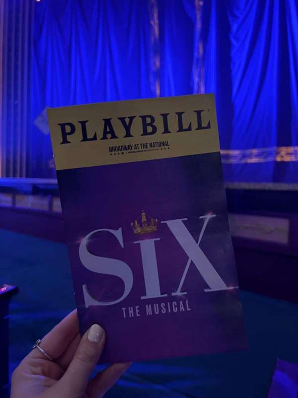 National Theatre, DC, section: Orchestra R, row: B, seat: 2
