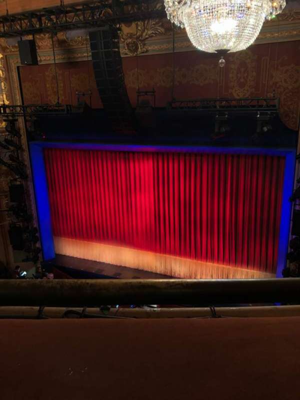 Longacre Theatre, section: Balcony R, row: A, seat: 3