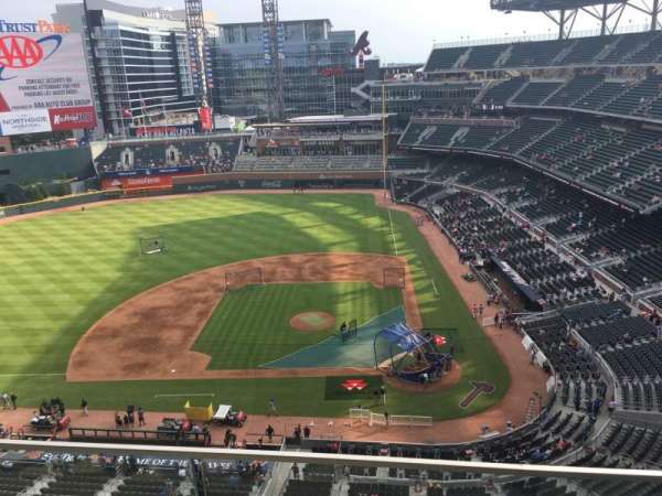 Truist Park, section: 430, row: 2, seat: 18
