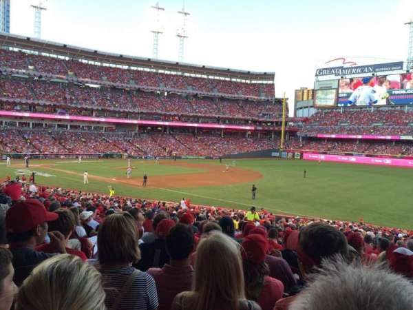 Great American Ball Park, section: 135, row: JJ, seat: 18