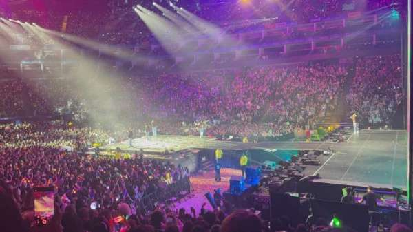 The O2, London, section: 113, row: P, seat: 397