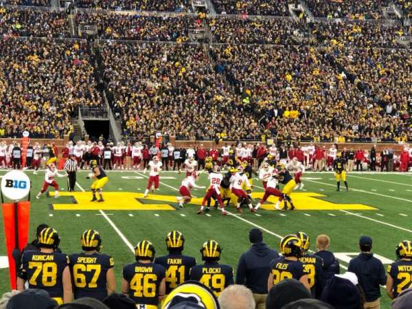 Michigan Stadium, section: 24, row: 6, seat: 23