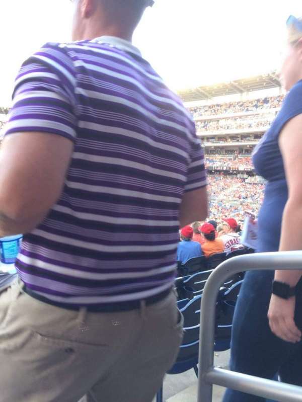 Nationals Park, section: 114, row: RR, seat: 1