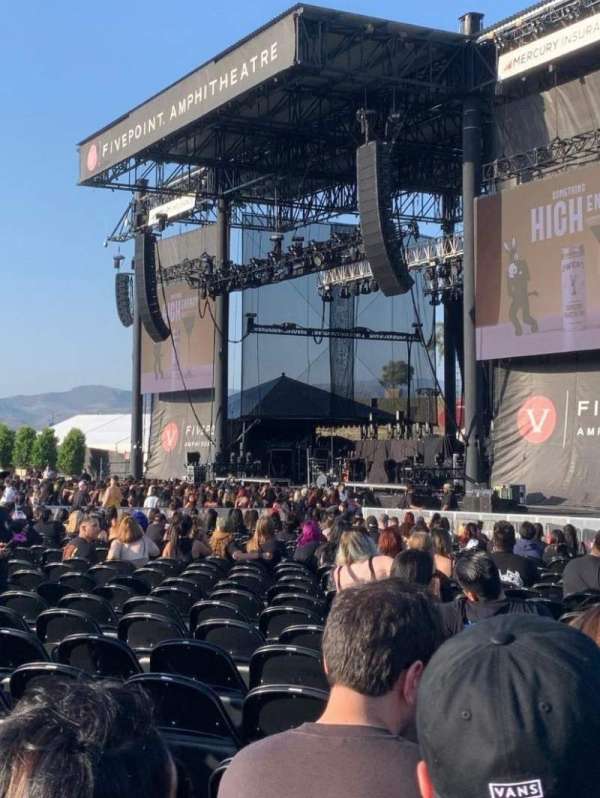 FivePoint Amphitheater, section: Orchestra 201, row: 15, seat: 17