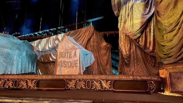 His Majesty's Theatre, London, section: Stalls, row: A, seat: 12