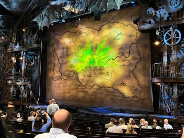 Gershwin Theatre, section: Orchestra R, row: L, seat: 20