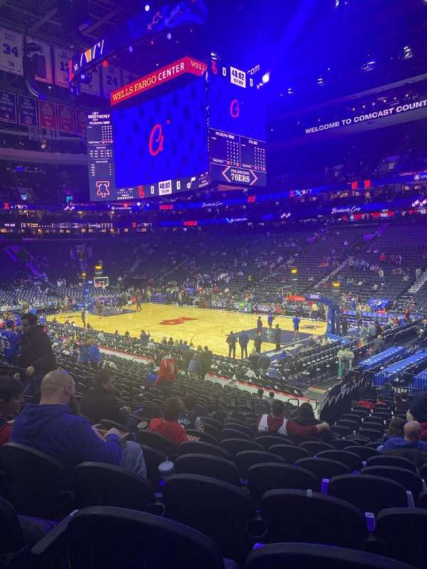 Xfinity Mobile Arena, section: 116, row: 20, seat: 5