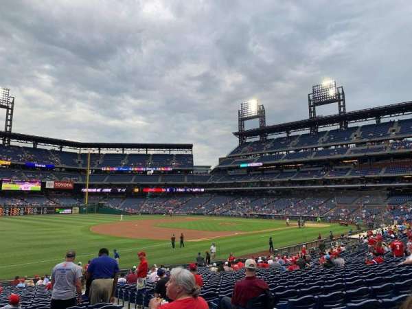 Citizens Bank Park, section: 136, row: 28, seat: 3