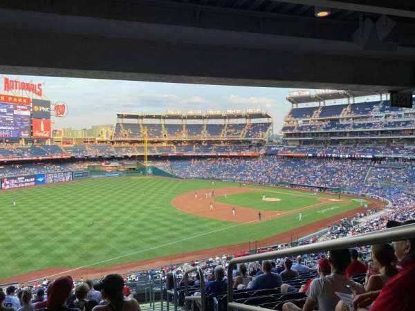 Nationals Park, section: 203, row: P, seat: 1