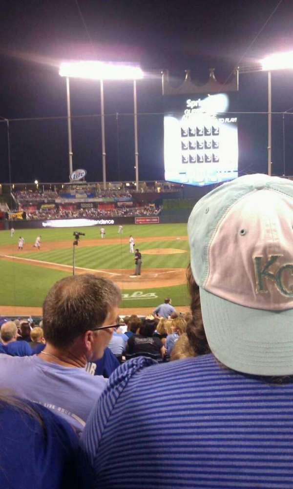 Kauffman Stadium, section: 129, row: F, seat: 5