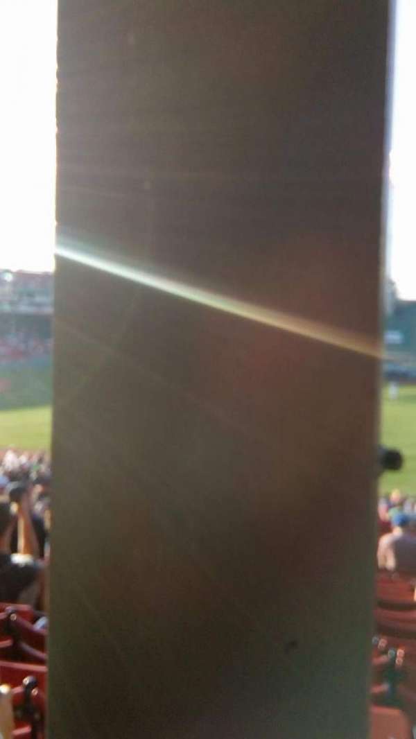 Fenway Park, section: Grandstand 8, row: 1, seat: 12