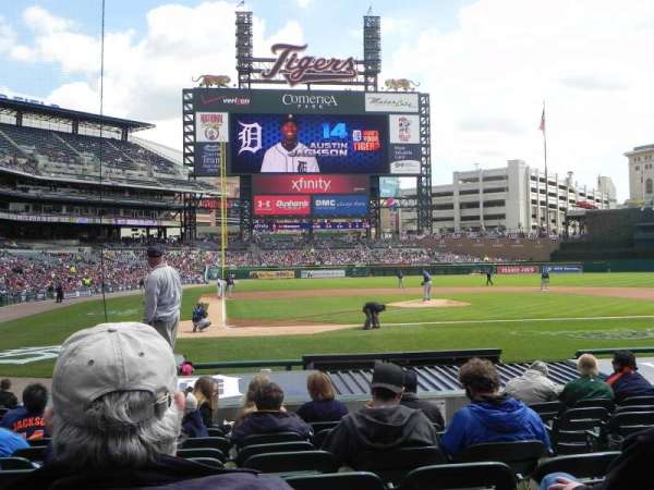 Comerica Park, section: 124, row: 16