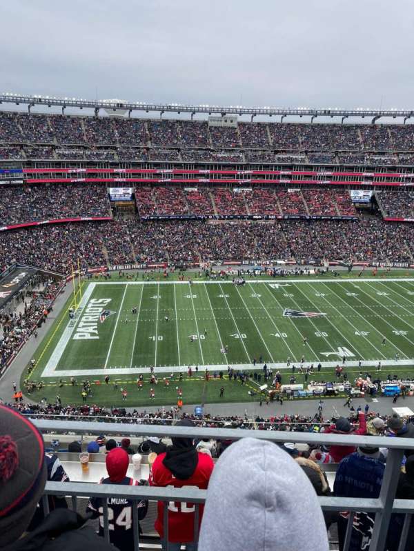 Gillette Stadium, section: 312, row: 9, seat: 15