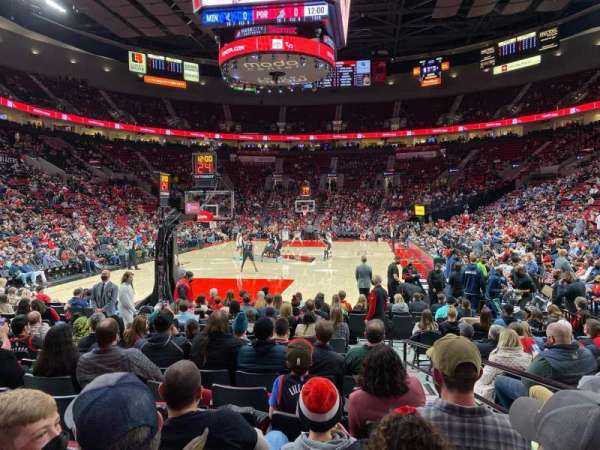 Moda Center, section: 106, row: PP, seat: 2