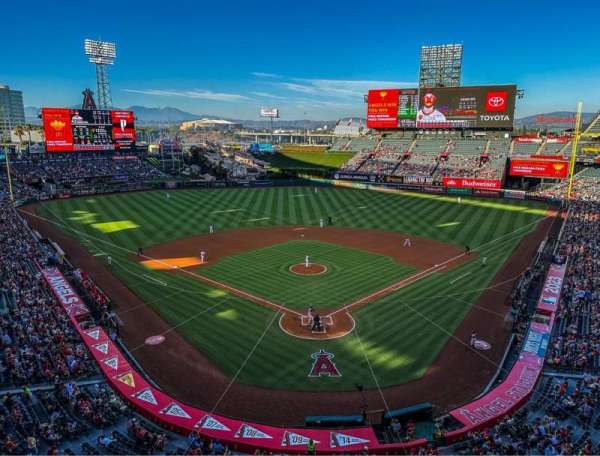 Angel Stadium, section: 418, row: A, seat: 8