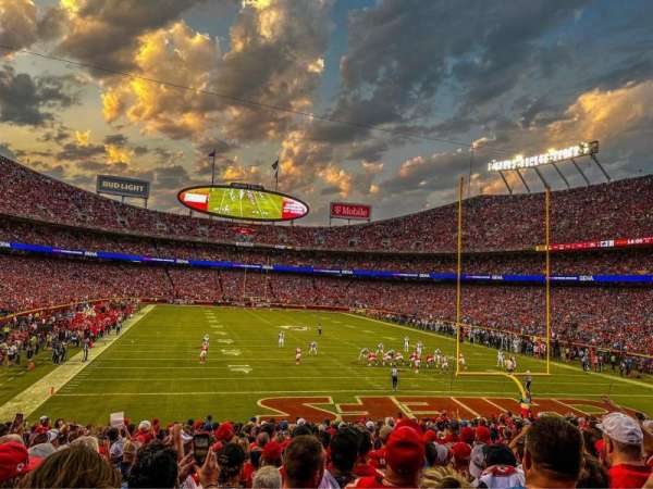 Arrowhead Stadium, section: 111, row: 23, seat: 19