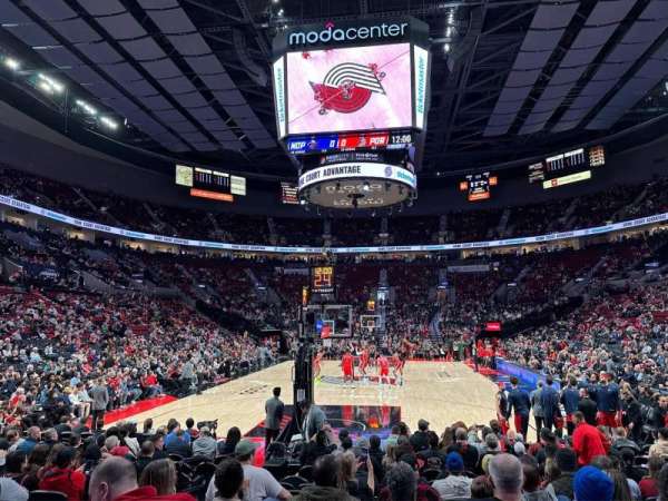 Moda Center, section: 106, row: PP, seat: 7