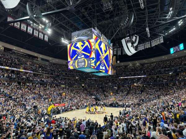 Ball Arena, section: 108, row: 10, seat: 3
