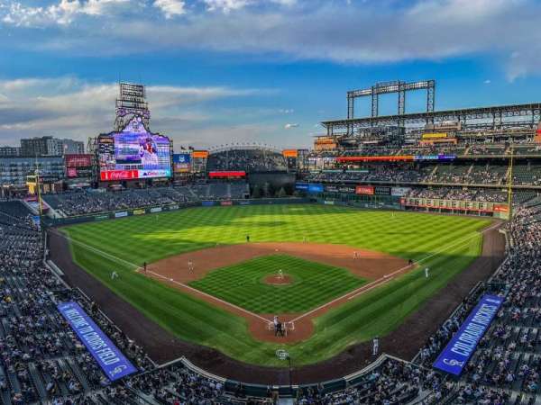 Coors Field, section: L331, row: 1, seat: 14