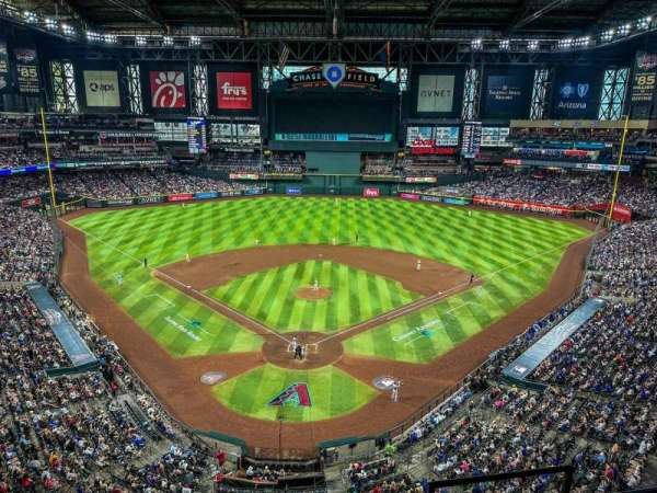 Chase Field, section: 316, row: 1, seat: 4