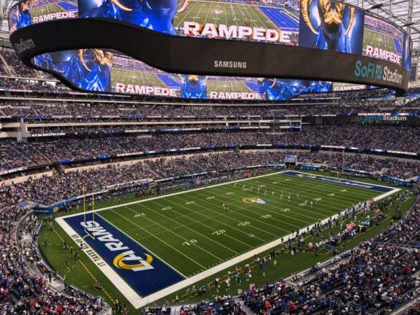 SoFi Stadium, section: 315, row: 1, seat: 8