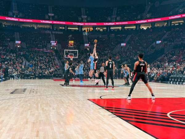 Moda Center, section: 118, row: AA, seat: 5