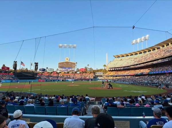 Dodger Stadium, section: 9FD, row: F, seat: 1