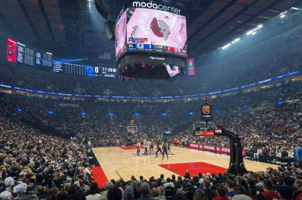 Moda Center, section: 108, row: PP, seat: 5