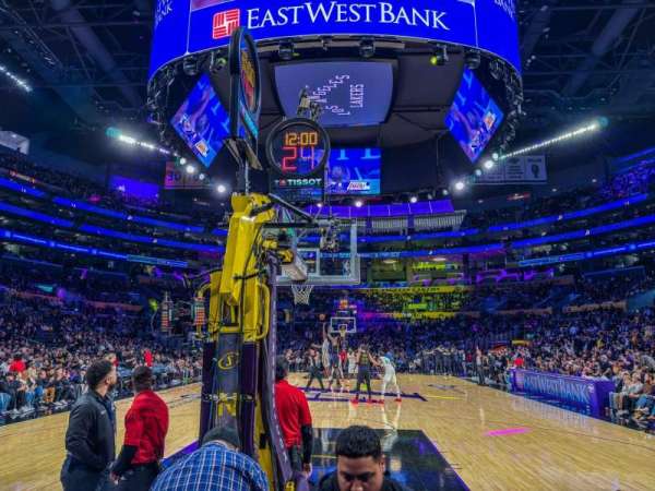 Crypto.com Arena, section: 106, row: A, seat: 11
