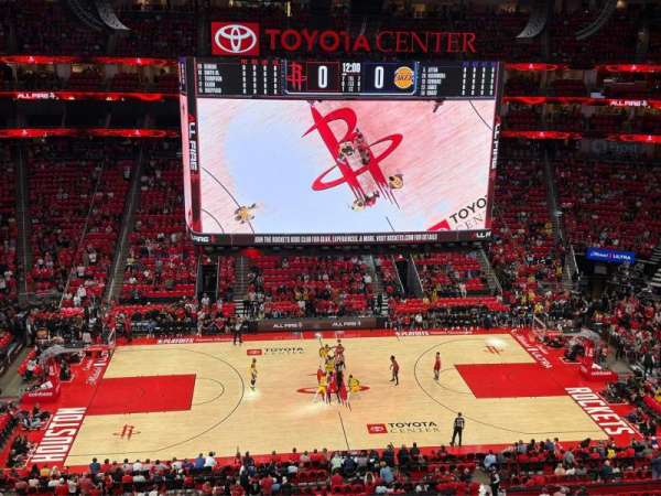 Toyota Center, section: 410, row: 1, seat: 9