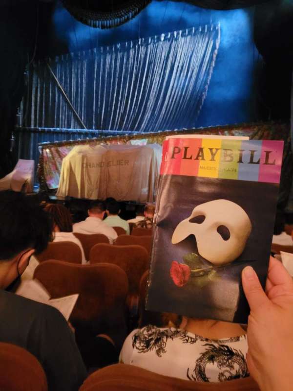 Majestic Theatre, section: Orchestra C, row: F, seat: 112