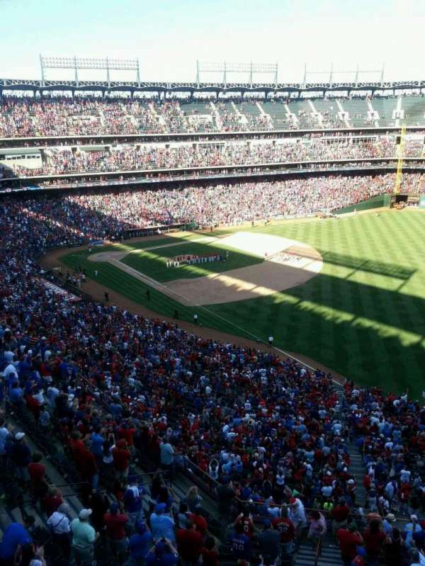 Globe Life Park in Arlington, section: 341, row: 1, seat: 4