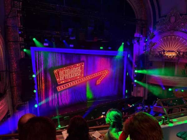 Palace Theatre, Broadway, section: Mezzanine L, row: B, seat: 9