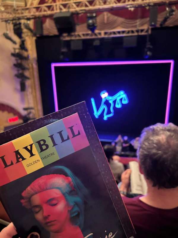 John Golden Theatre, section: Front Mezzanine R, row: D, seat: 108