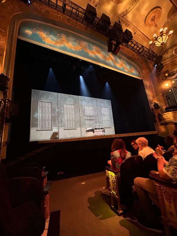 Gerald Schoenfeld Theatre, section: Orchestra L, row: F, seat: 1