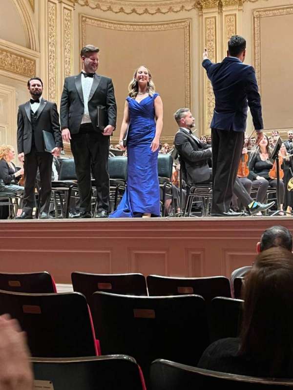 Carnegie Hall, section: Parquet C, row: E, seat: 109