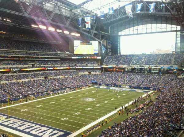 Lucas Oil Stadium, section: 422, row: 7, seat: 10