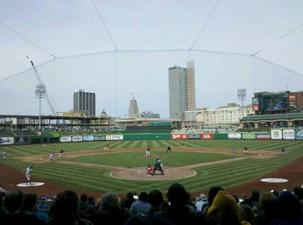 Parkview Field, section: 108, row: AA, seat: 12