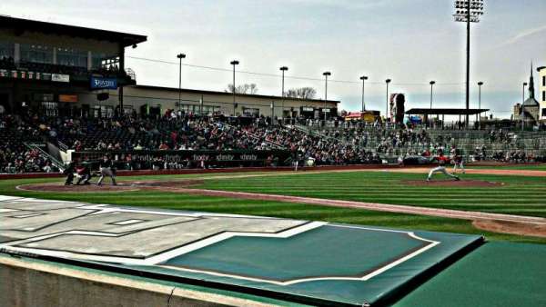 Parkview Field, section: 103, row: H, seat: 12