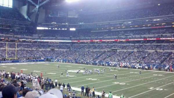 Lucas Oil Stadium, section: 109, row: 24, seat: 1