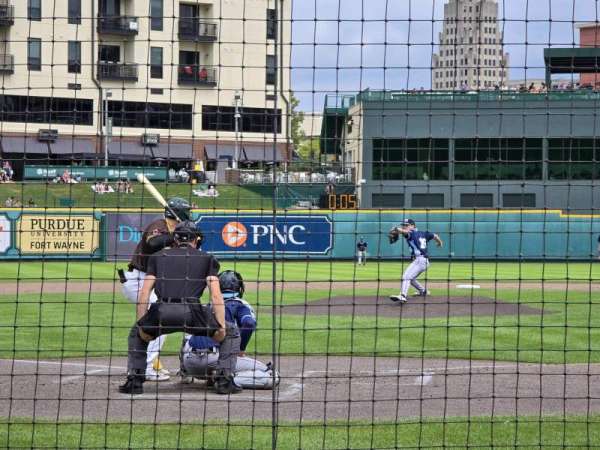 Parkview Field, section: 108, row: E, seat: 1