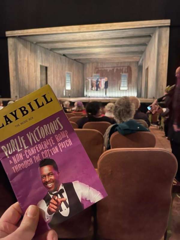 Music Box Theatre, section: Orchestra C, row: M, seat: 101