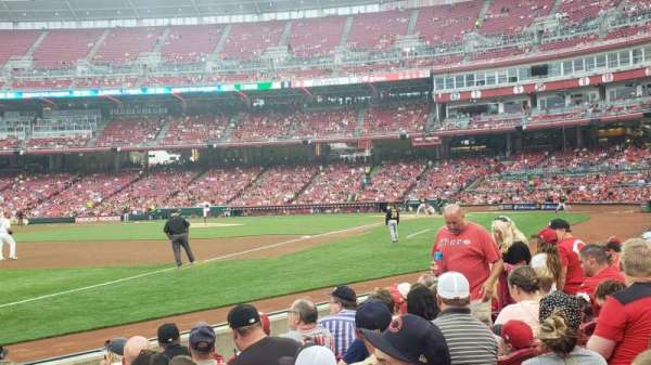 Great American Ball Park, section: 112, row: G, seat: 17