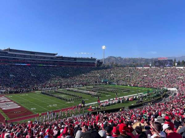 Rose Bowl, section: 1-H, row: 54, seat: 117