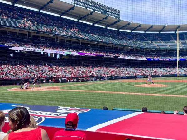 Angel Stadium, section: 125, row: F, seat: 1