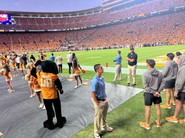 Neyland Stadium, section: P, row: 1, seat: 7